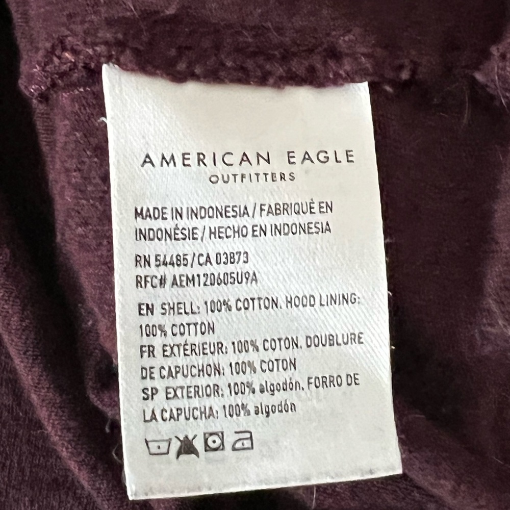American Eagle Maroon Hoodie - Picture 6 of 6